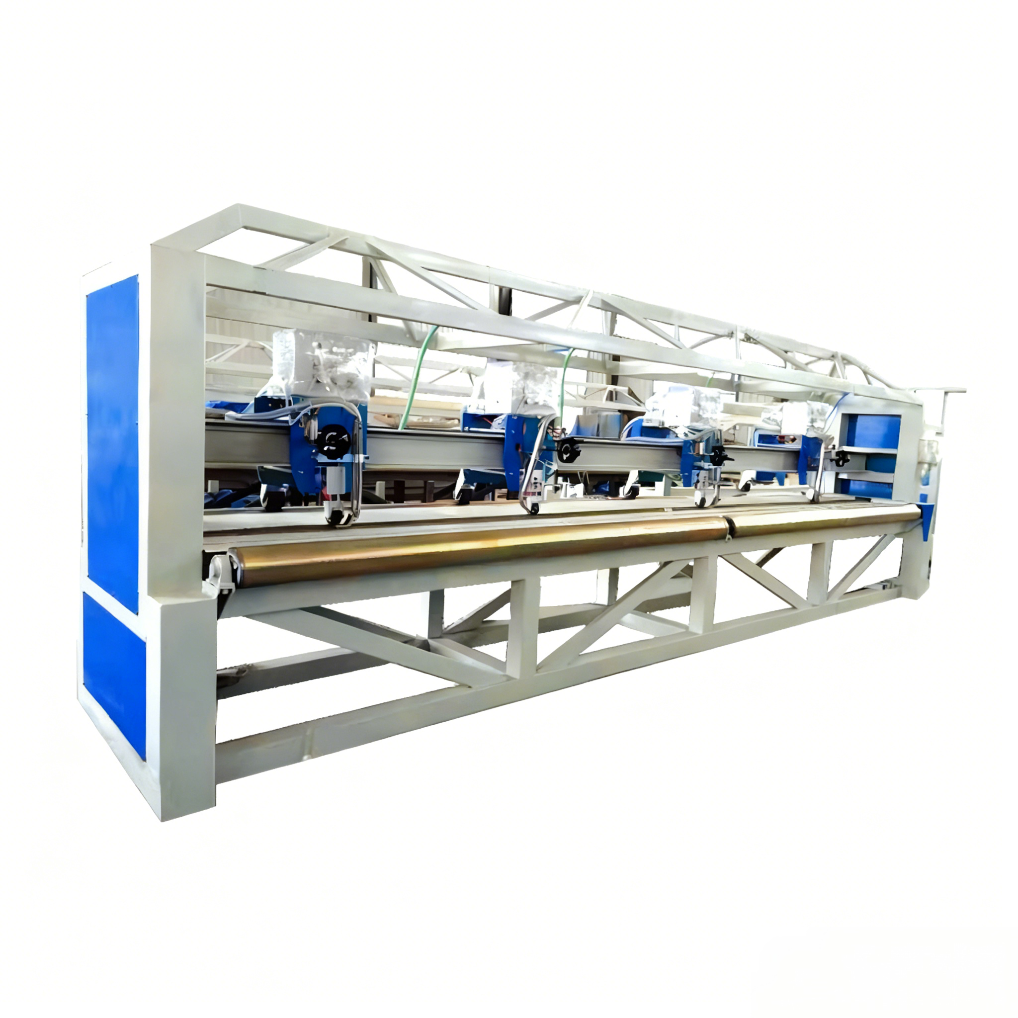 Multi Head Plastic Tarpaulin Making Machine PVC Tarpaulin Welding Line Stable 100m Min Output